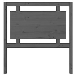 Acheter Maison Chic Tête de lit scandinave pour lit adulte,Meuble de chambre Gris 95,5x4x100 cm Bois massif de pin -MN69684