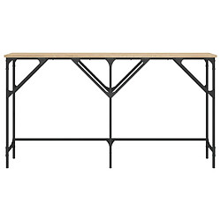 Avis vidaXL Table console chêne sonoma 140x29x75 cm bois d'ingénierie