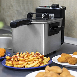 Totalcadeau Friteuse à témoin lumineux 1,5 L 1000W Acier inoxydable pas cher pas cher