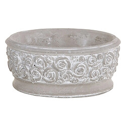 BigBuy Garden Cache-pot Gris Ciment 20,5 x 20,5 x 9 cm