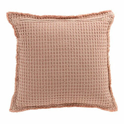 Paris Prix Coussin Déco Gaufré 50x50cm Rose Clair