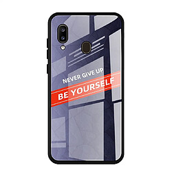 Wewoo Coque Pour Galaxy A20 PC antichoc + TPU + étui de protection en verre violet