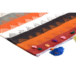 Vidal Tapis de laine 347x98 orange Jajim