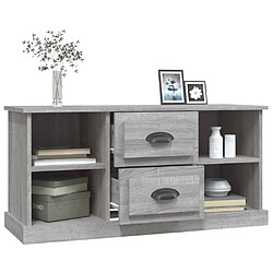 Acheter vidaXL Meuble TV sonoma gris 99,5x35,5x48 cm bois d'ingénierie