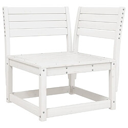 Avis Maison Chic Salon de jardin 7 pcs | Ensemble de Table et chaises | Mobilier d'Extérieur Blanc Bois de pin massif -GKD91046