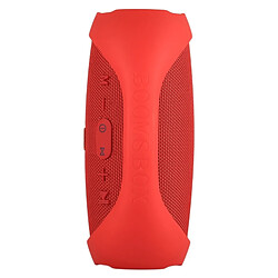 Acheter Wewoo Enceinte Bluetooth rouge Haut-Parleur Stéréo Portable V3.0 Anti-Éclaboussures avec Poignée, Microphone Intégré, Carte TF de Soutien et AUX IN, Distance Bluetooth: 10m