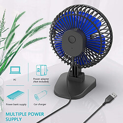 Acheter Universal Ventilateur de bureau USB, petit mais puissant, ventilateur portable pour bureau, réglage à 40 ° pour un meilleur refroidissement, 3 vitesses, cordon d &'alimentation | gadget USB