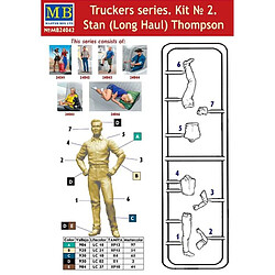 Master Box Figurine Mignature Stan (long Haul) Thompson Truckers Serie Kit No.2