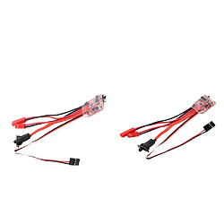 2 Pièces 20A Brosse Moteur Régulateur De Vitesse ESC Pour RC Réservoir Voiture Bateau 3-9.4V