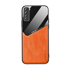 Coque en TPU verre enduit orange pour votre Huawei Nova 7 SE/P40 Lite 5G