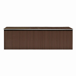 Avis Helloshop26 Abri de jardin cabane cabanon maison de stockage remise extérieur hangar outils robuste 257 x 580 x 181 cm métal marron 02_0022176