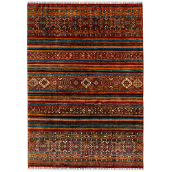 Vidal Tapis de laine 247x173 rouge Torkman