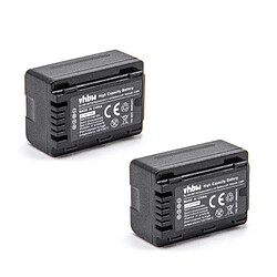 vhbw 2x Li-Ion batteries 1600mAh (3.6V) avec puce d´informations pour apapreil photo Digicam DSLR Panasonic HC-750, HC-757, HC-VXF999