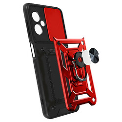 Avis Avizar Coque pour Xiaomi Redmi Note 12 5G Cache caméra Bague Support Vidéo Rouge