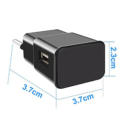 Mini caméra d'espionnage intelligente chargeur USB prise européenne, fonctionnement WIFI et DV, HD 1080P, surveillance de maison, carte micro SD 128GO pas cher