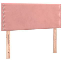 vidaXL Tête de lit Rose 90x5x78/88 cm Velours