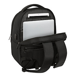 Sac à Dos pour Portable et Tablette avec Sortie USB Safta Business Noir (31 x 45 x 23 cm) pas cher