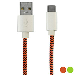 Câble USB vers Micro USB KSIX 1 m Naranja