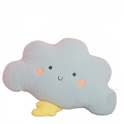 Universal 48 cm adorable nuage en forme de peluche coussin remplissage arc en ciel éclair doux jouet fille garçon cadeau d'anniversaire décoration de chambre | coussin de luxe