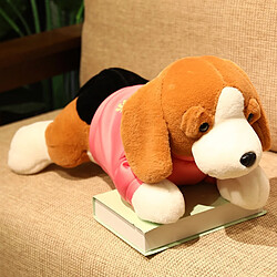 Universal Cm kawaii peluche chien peluche couché beagle chiot avec vêtements oreiller doux mignon animal poupée bébé fille cadeau d'anniversaire | Peluche animaux pas cher