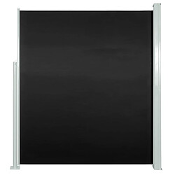 vidaXL Auvent latéral rétractable de patio 160x300 cm Noir