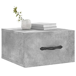 Avis Maison Chic Lot de 2 Tables de chevet,Table de nuit,Table d'appoint pour salon murales gris béton 35x35x20 cm -MN24438