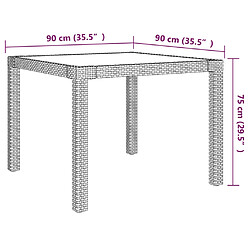 vidaXL Ensemble à manger d'extérieur 5 pcs coussins Résine tressée pas cher