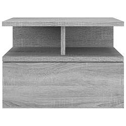 Acheter Maison Chic Table de chevet,Table de nuit,Table d'appoint pour salon flottante Sonoma gris 40x31x27 cm -MN31070