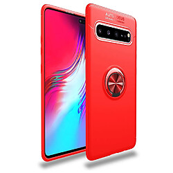 Wewoo Coque Souple TPU Antichoc pour Galaxy S10 5G avec support invisible Rouge