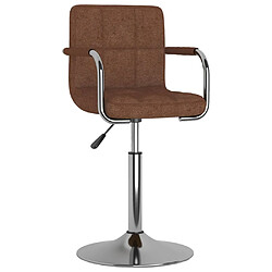 vidaXL Tabouret de bar Marron Tissu