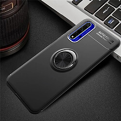 Wewoo Coque Souple Titulaire de l'anneau en métal Étui TPU rotatif à 360 degrés pour Huawei Honor 20 bleu + bleu