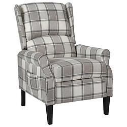 Maison Chic Fauteuil inclinable,Fauteuil luxe de relaxation Gris Tissu -MN38389