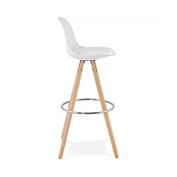 Avis Kokoon Design Tabouret de bar design ANAU WHITE 42x43x95 cm