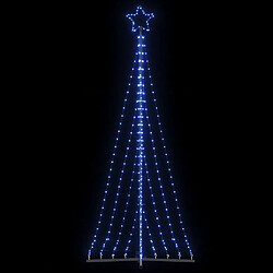 vidaXL Guirlande de sapin de Noël 447 LED bleu 250 cm