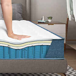 Acheter BIGZZIA Matelas 140x190 Mémoire de Forme Ergonomique - WOWTTRELAX - 7 Zones de Confort Anatomiques Haute densité Transpirant 20.5 cm