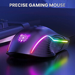 Universal Mouse de jeu câblé USB, souris de joueur optique RVB ergonomique pour ordinateur portable P pas cher