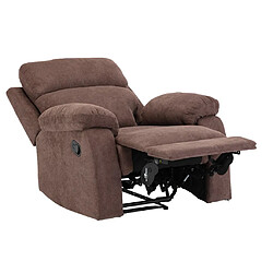 Acheter Vente-Unique Fauteuil relax en tissu TOLZANO - Marron