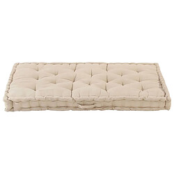 Acheter Decoshop26 coussin de canapé palette 100 % coton 120x80x10 cm beige DEC021814