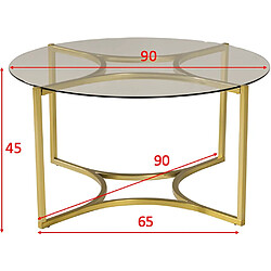 Avis Furniture Fashion Table basse ronde en verre Kivik.