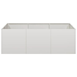 Avis vidaXL Jardinière 120x80x40 cm acier inoxydable