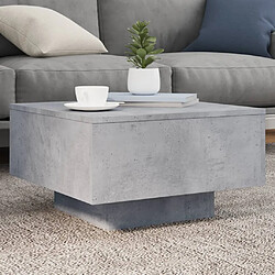 ComfortXL Table Basse Gris Béton 55x55x31 Cm Bois D'ingénierie