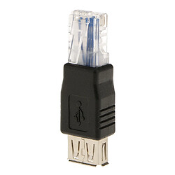 Acheter RJ45 Mâle à USB Femelle Adaptateur Convertisseur Prise De ROuteur Réseau Connectivité LAN Prise Jack Ethernet RJ45 Porte Fente