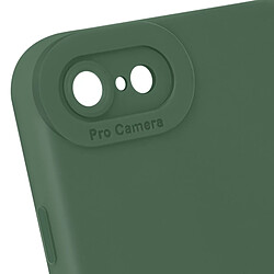 Avizar Coque pour iPhone 7 / 8 / SE 2020 / SE 2022 Silicone Protection Caméra Vert Foncé