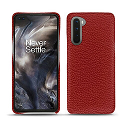 Coque cuir OnePlus Nord - Coque arrière - Tomate ( Pantone #a61715 ) - NOREVE