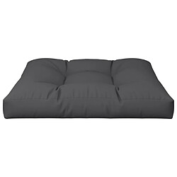 Avis vidaXL Coussin de palette noir 80x80x12 cm tissu