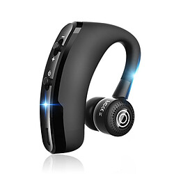 Wewoo Écouteur Bluetooth Casque mains libres sans fil V9 Business CSR 4.1 avec micro pour pilote sportif Noir