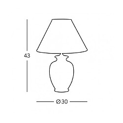 Avis Luminaire Center Lampe de table Giardino 24 carats plaqué d'or Or poli 1 ampoule 43cm