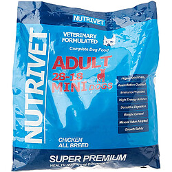 Nutrivet SUPER PREMIUM Croquettes chien adulte 28/18 petite race 5 kg 0% blé