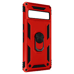 Avizar Coque pour Google Pixel 7 Ultra Rigide Bague Support rouge