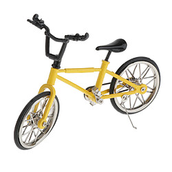 1/16 Véhicules En Alliage Modèle De Vélo Modèle De Vélo De Montagne Home Decor Jaune